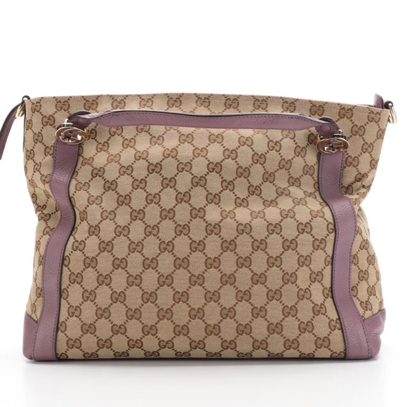 Gucci Handbags - Leather Gucci GG Monogram Canvas tote